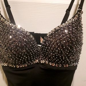 Bustier Dress Mini Black